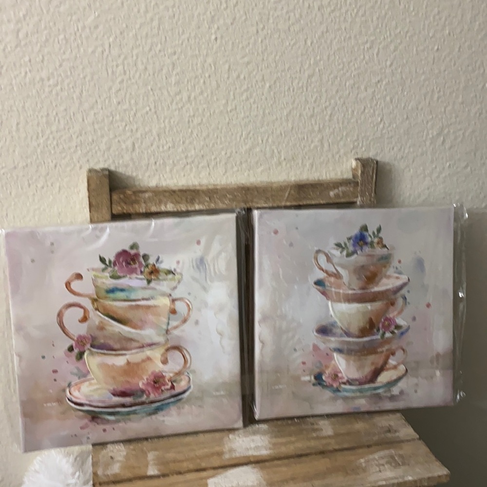 Shabby chic canvas